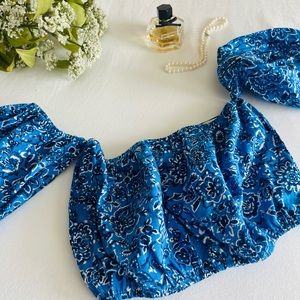 Off the shoulder crop top